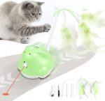 3 in 1 Interactive Cat Toys - Automatic Laser & Moving Toys for Home Alone Indoor Cats