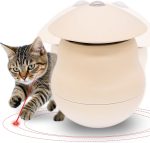 Laser Toys, Interactive Laser cat Dog Toys, Rechargeable Tumbler Interactive Toys, 3 Adjustable Modes, 360° Irregular Rotation, Bored Indoor Cats/Dogs, Resistant Grasp and bite