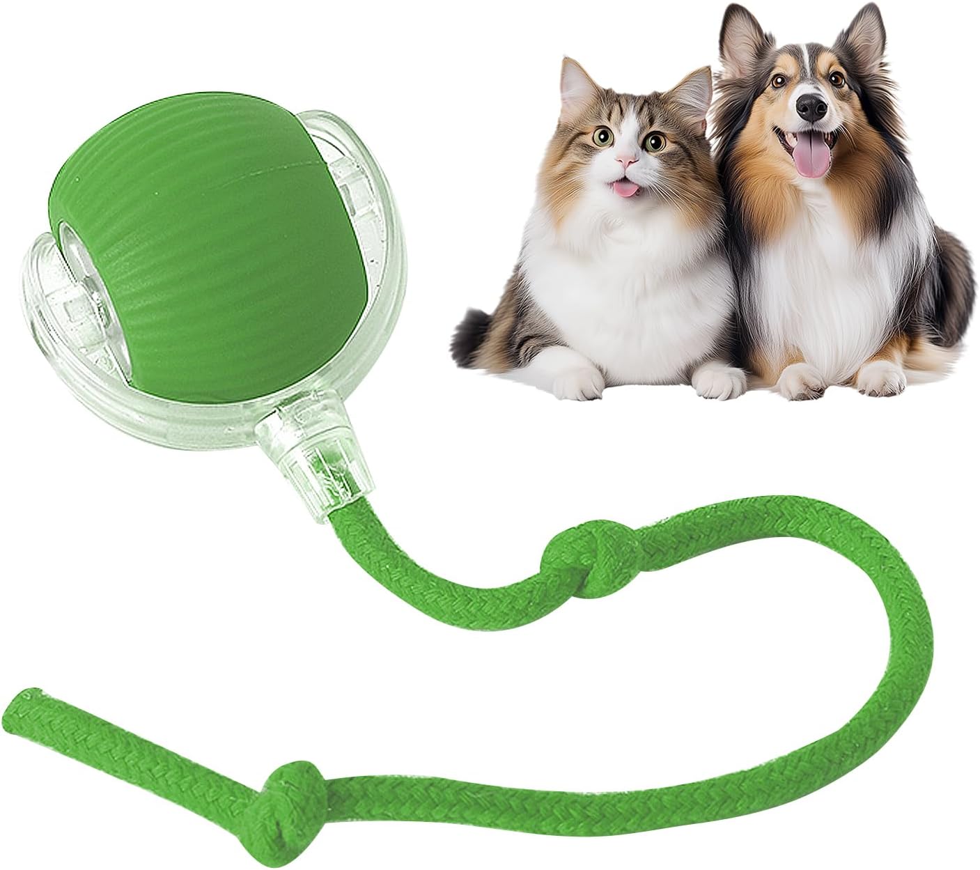 71hxfFnbZSL._AC_SL1500_.jpg Interactive Cat Toy Ball, Active Smart Rolling Balls for Cat, Electric Toy Balls for Indoor Cats - Image 1