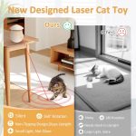 Laser Toys, Interactive Laser cat Dog Toys, Rechargeable Tumbler Interactive Toys, 3 Adjustable Modes, 360° Irregular Rotation, Bored Indoor Cats/Dogs, Resistant Grasp and bite - Image 2